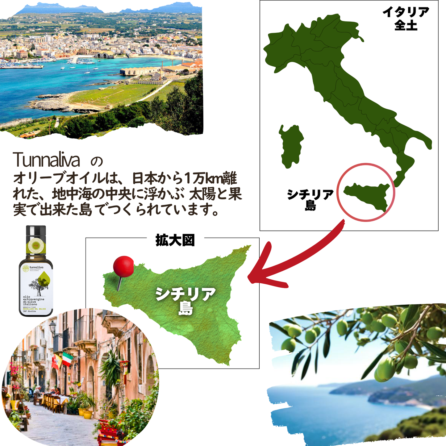 ギフトに ~ ミニサイズ 100ml×2本アンサンブルセット エクストラヴァージン・オリーブオイル