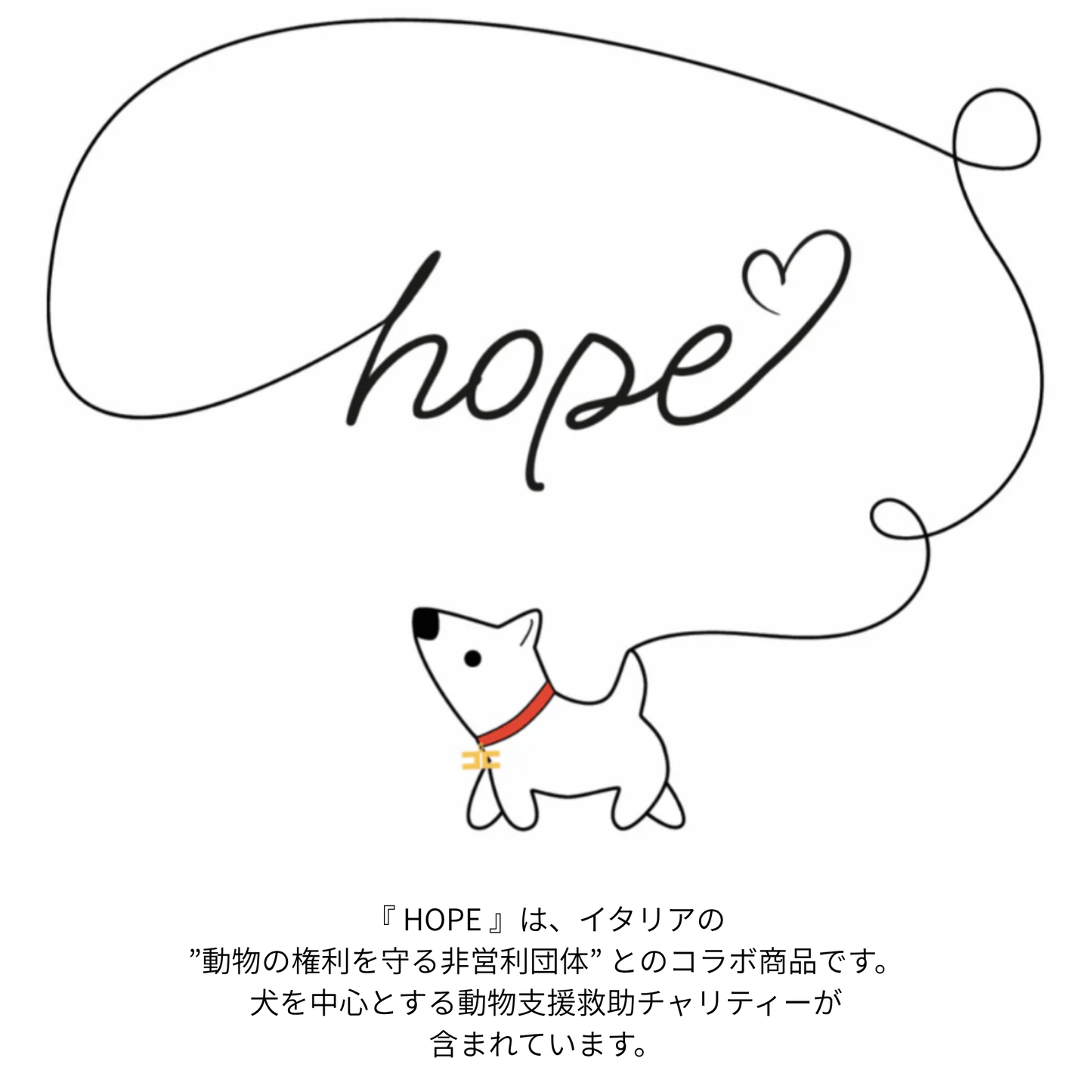 「HOPE」犬(ﾜﾝ LOVE ＊白い犬とオリーブオイル  ＊ Sommariva（ソンマリヴァ）エクストラヴァージン・オリーブオイル「HOPE」500ml