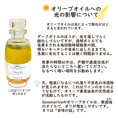 ＊マイルドでエレガント　Sommariva（ソンマリヴァ）【 Muela / ムエラ 】エクストラヴァージン・オリーブオイル　100ml